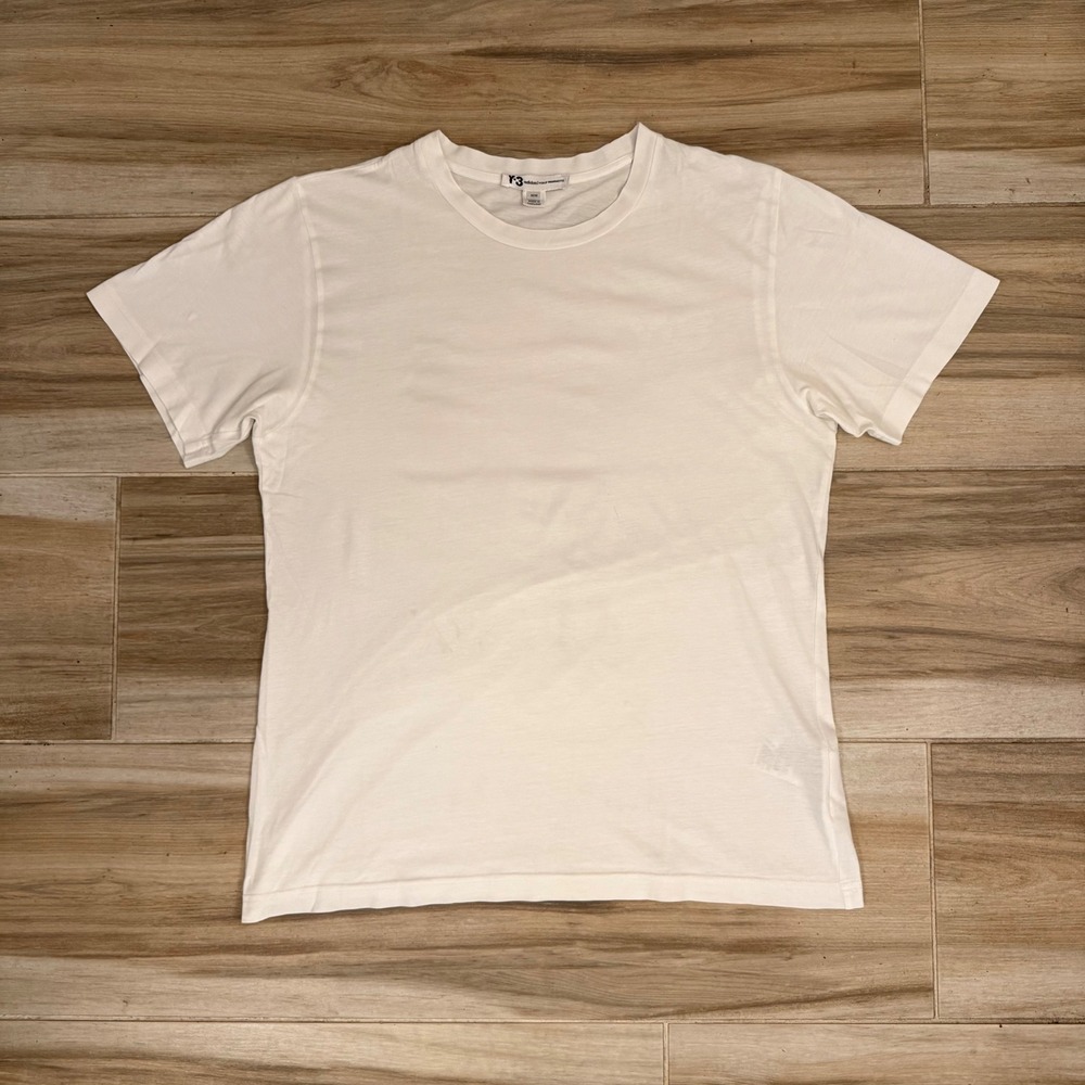 Adidas Y-3 Yohji Yamamoto Classic Crewneck T-Shirt White Men's Size M